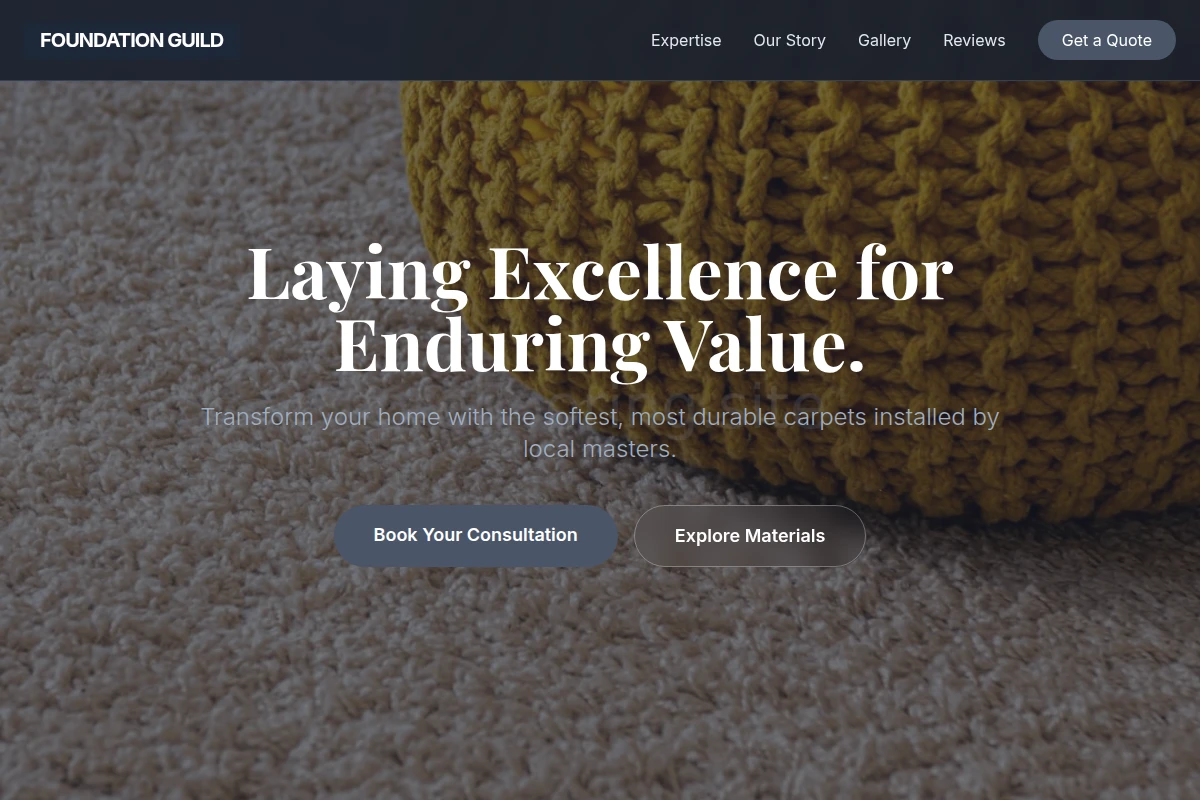 Square Carpet Installation